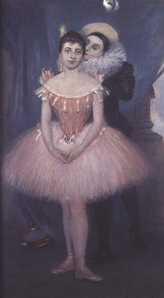 Pierrot ve Dansçı by Pierre Carrier Belleuse