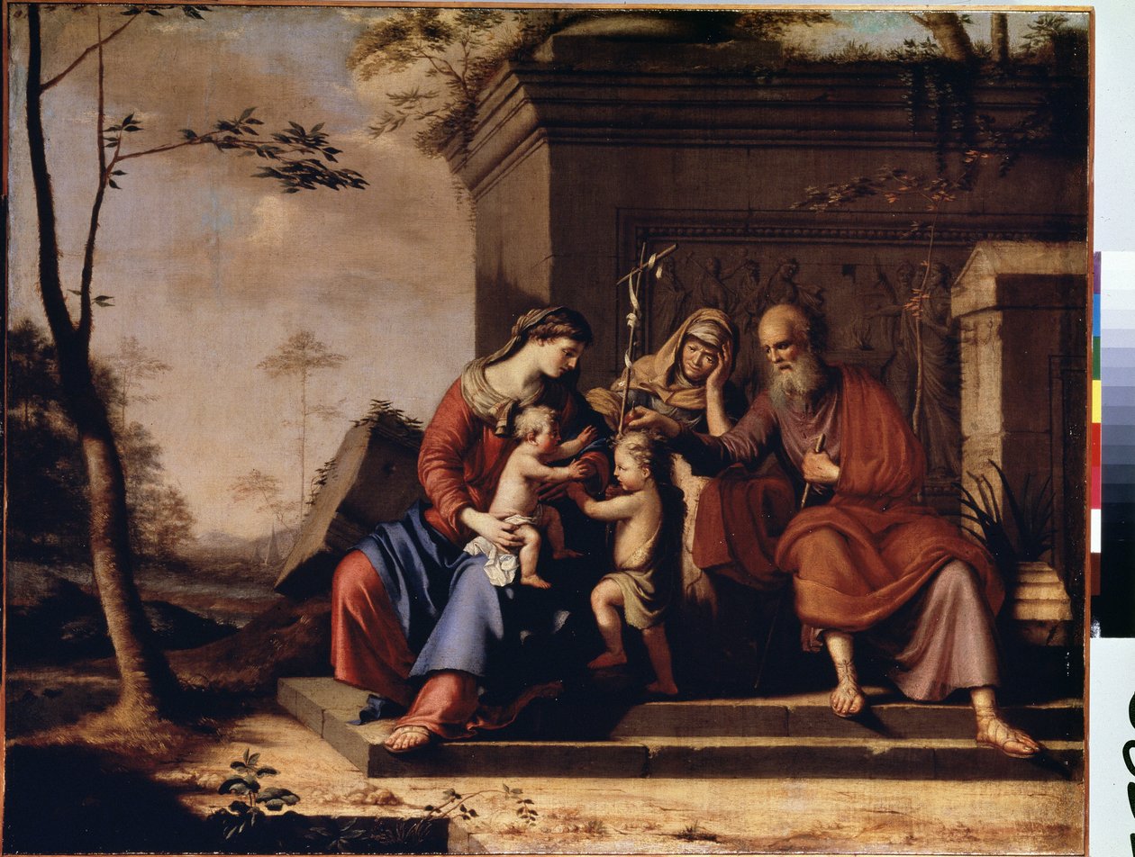 ""Kutsal Aile"" Tablosu Pierre Cauchy (?-1687) 1655 Dim. 78x106 cm Ermitaj Müzesi, Saint Petersburg, Rusya by Pierre Cauchy