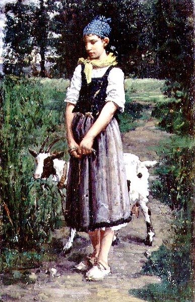genç keçi çobanı by Pierre Celestin Billet