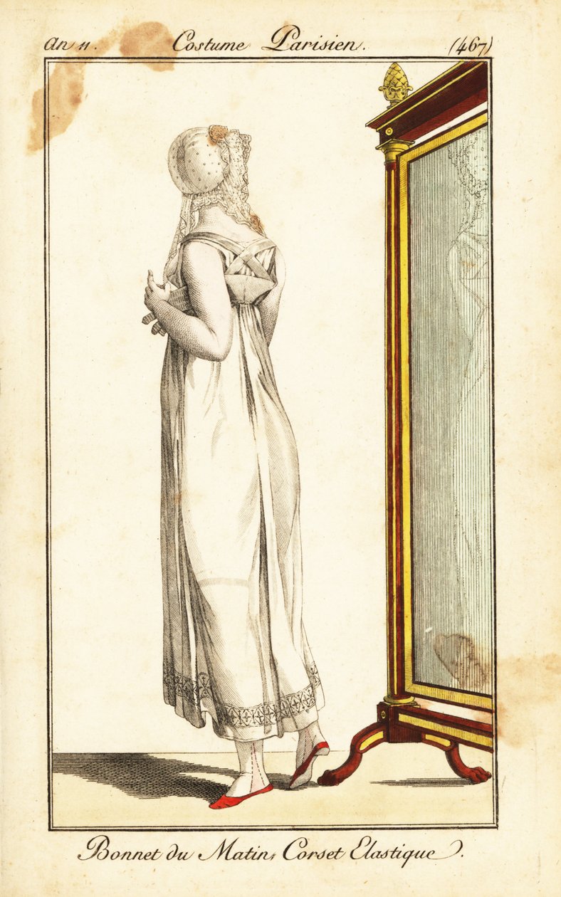Bir aynanın önünde Merveilleuse, Paris by Pierre Charles Baquoy