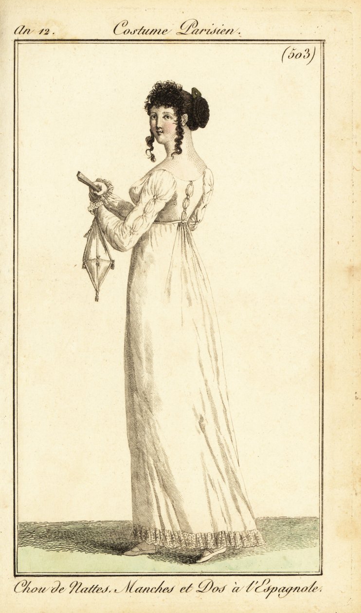 İspanyol dart, Paris ile elbiseli kadın by Pierre Charles Baquoy