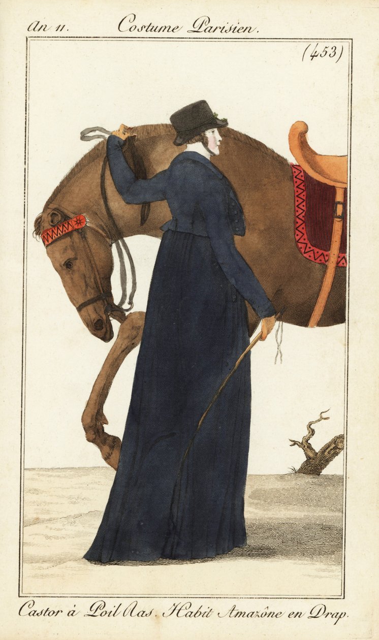 Kadın binici veya Amazone atı, Paris ile by Pierre Charles Baquoy