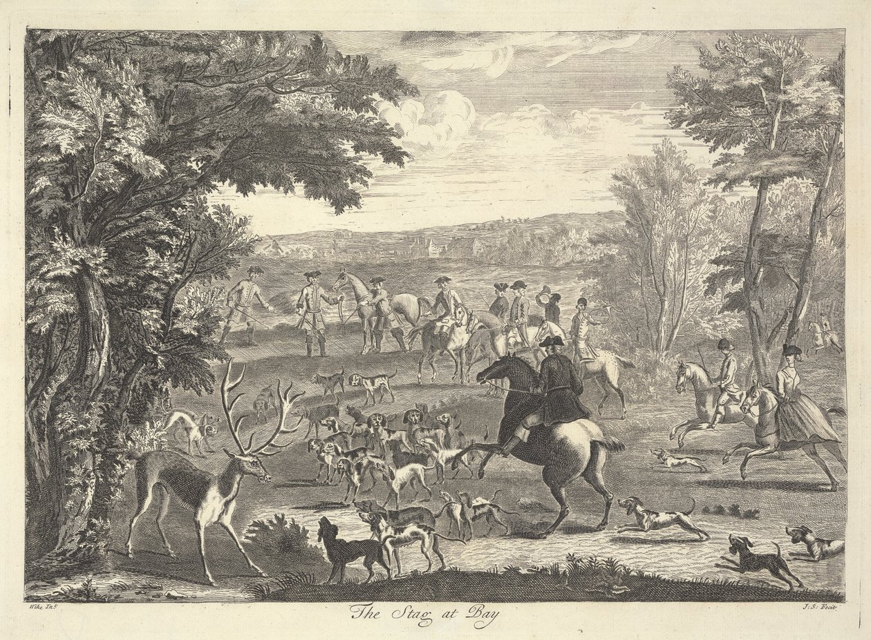 Körfezdeki Geyik by Pierre Charles Canot