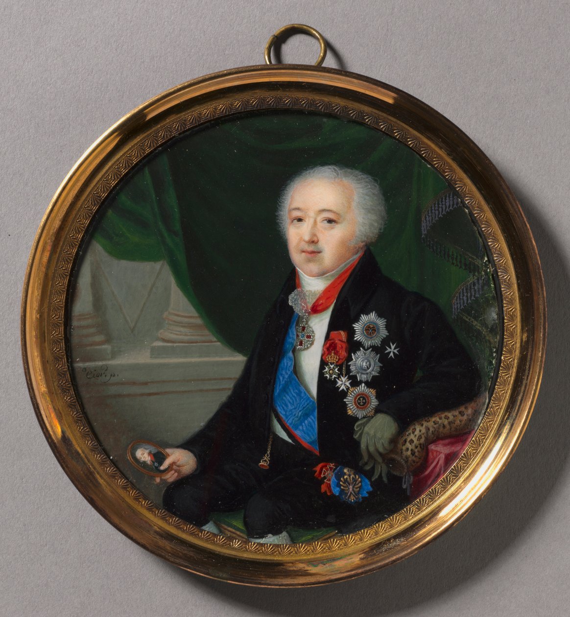 Prens Alexander Bezborodko'nun portresi by Pierre Charles Cior