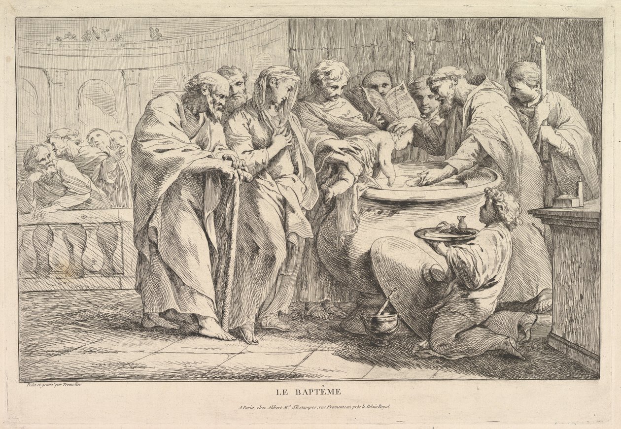Vaftiz, yaklaşık 1734. by Pierre Charles Tremolieres