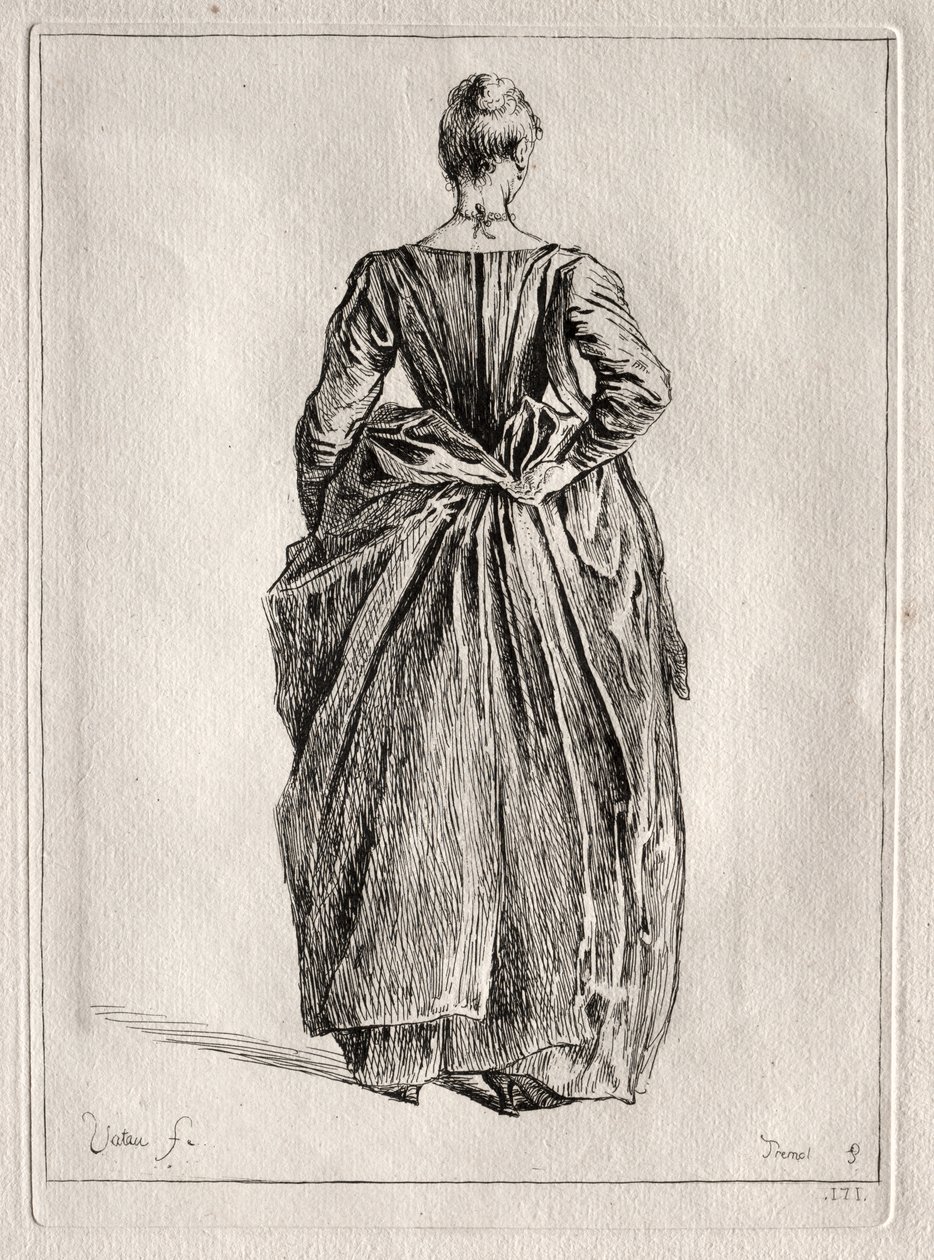 Arkadan Bir Kadının İncelenmesi by Pierre Charles Trémolière
