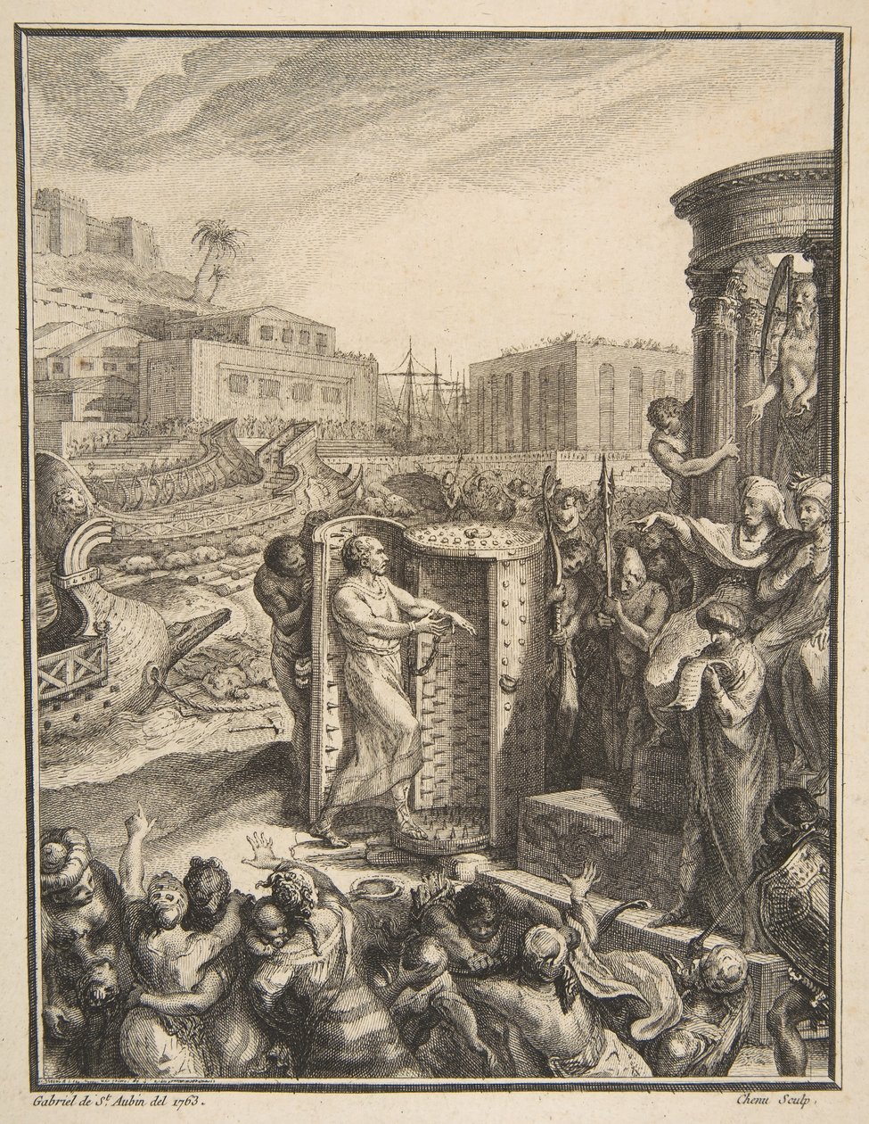 Regulus En Korkunç İşkenceye Mahkûm Edildi, 18. yüzyıl. by Pierre Chenu