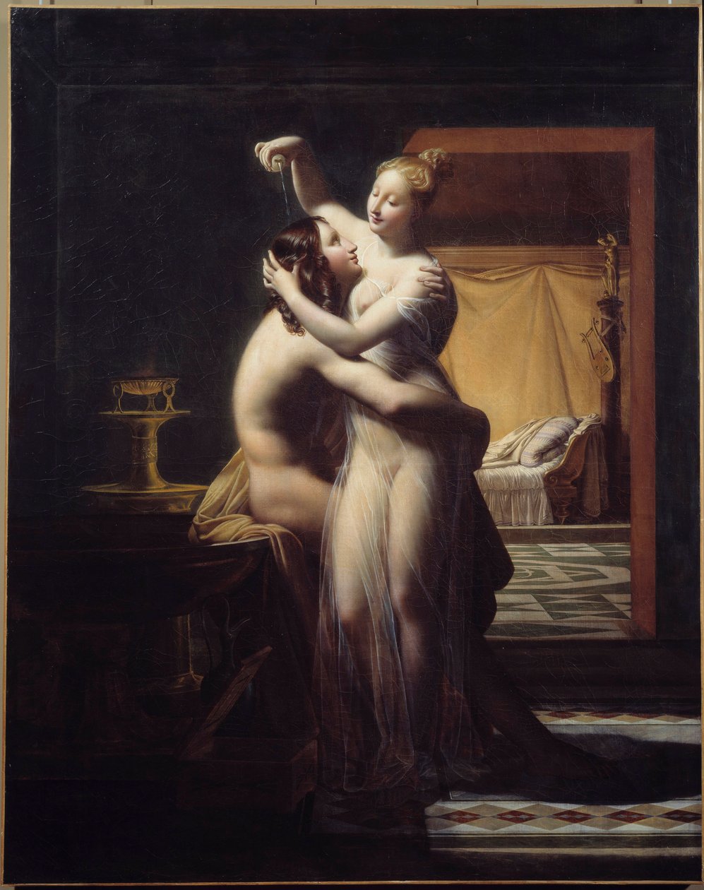 Kahraman ve Leandre Aşıkları Kahraman ve Leandre, efsanevi çift. Resim Pierre Claude Delorme (1783-1859) 19. yüzyıl Brest, Musee des Beaux Arts. by Pierre Claude Delorme