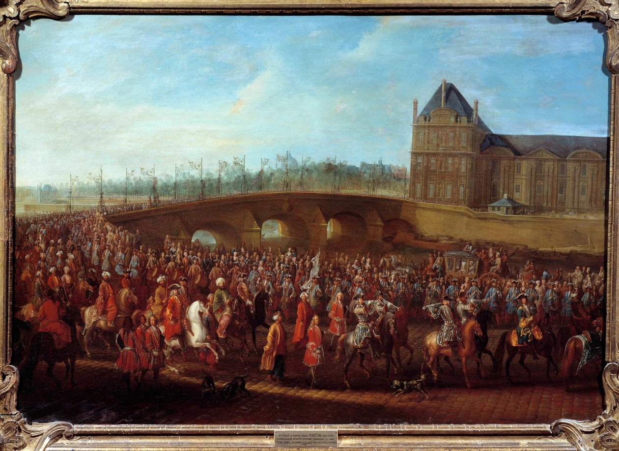 Türk Büyükelçisi Mehmet Efendi'nin 21/03/1721 tarihinde Kral XV. by Pierre Denis Martin