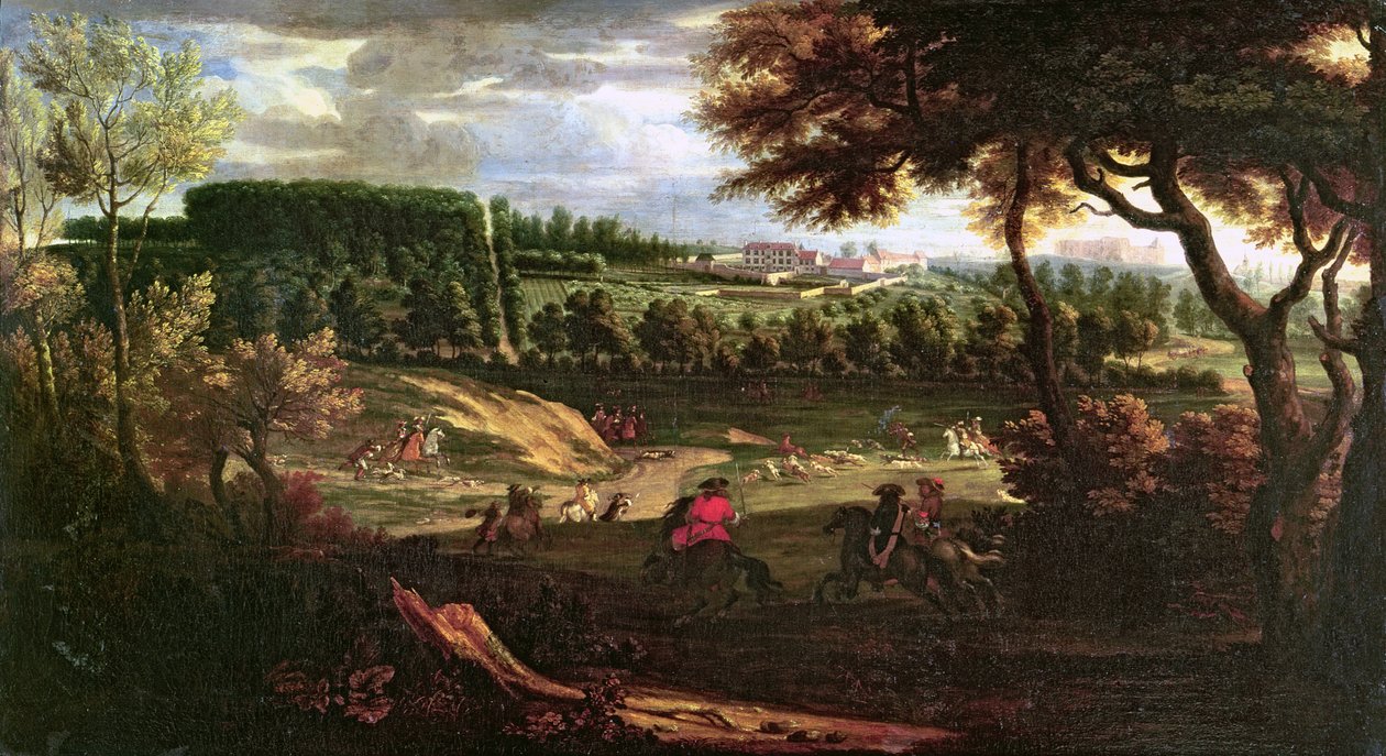 Louis XIV (1638-1715) Chateau Vieux de Saint Germain Manzaralı Marly