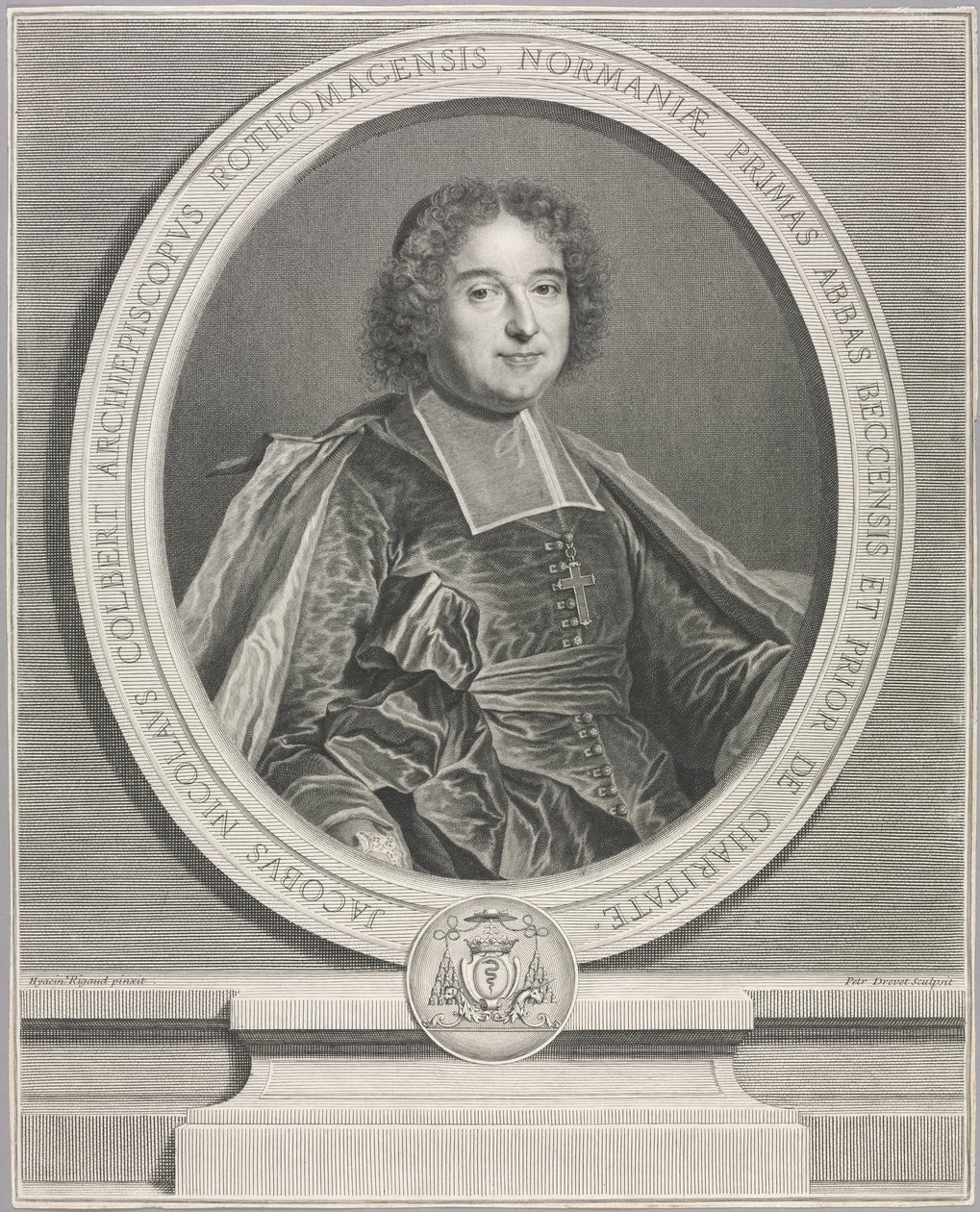 Jacques-Nicolas Colbert by Pierre Drevet