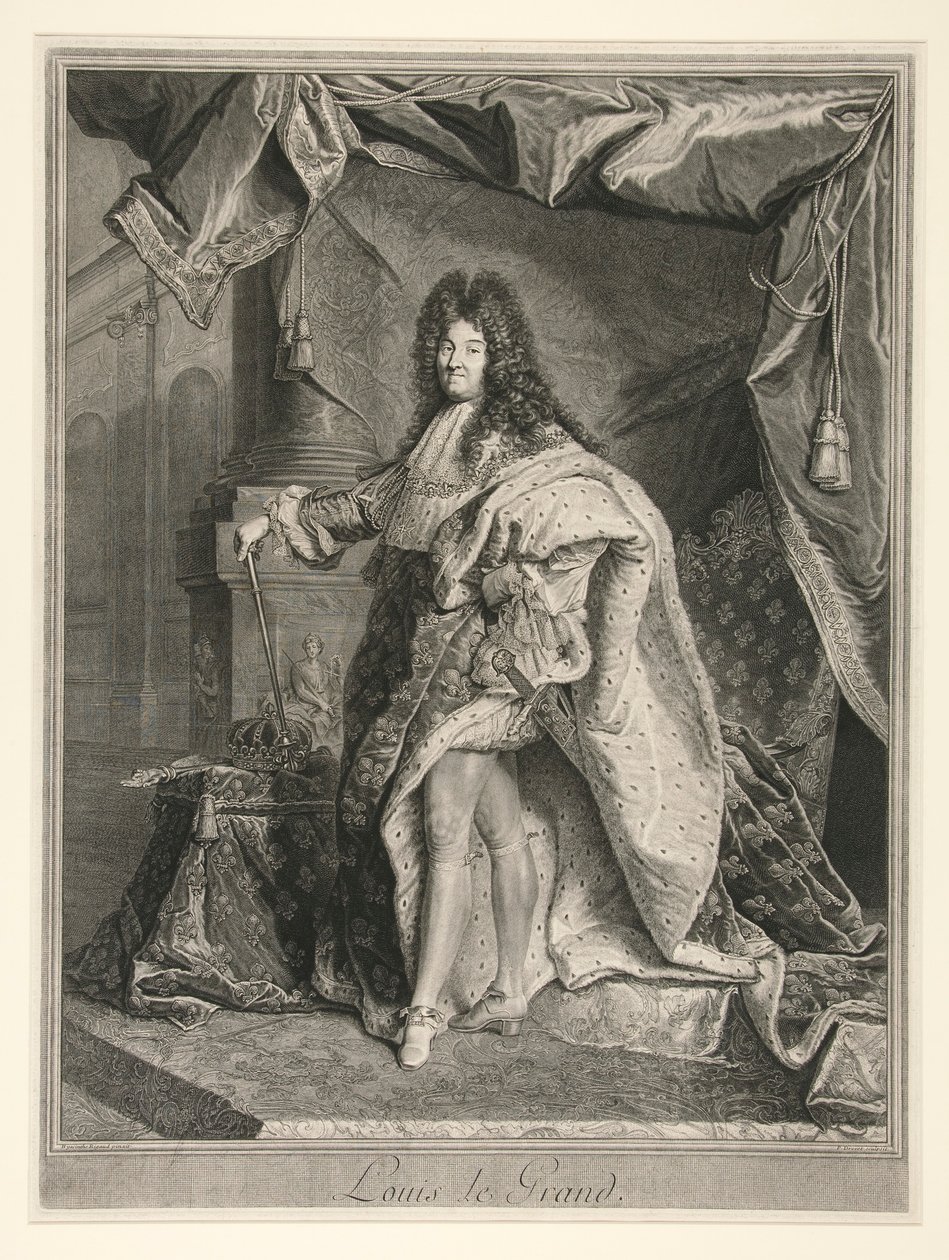 Louis XIV, Fransa Kralı (1638-1715) by Pierre Drevet