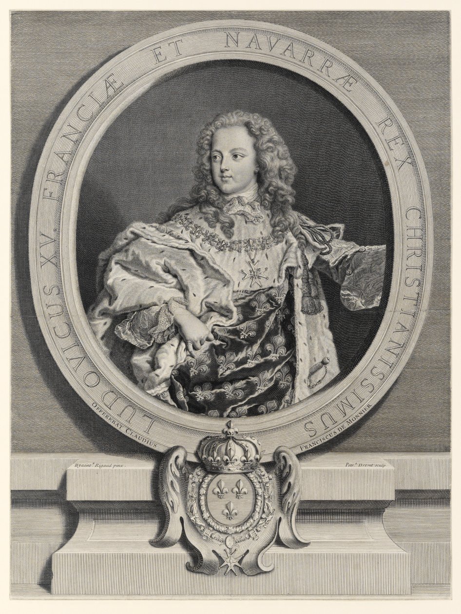 Louis XV, Fransa Kralı (1710-1774) by Pierre Drevet