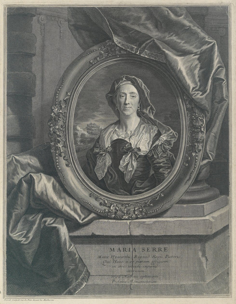 Madam Marie Rigaud (Maria Serre) by Pierre Drevet