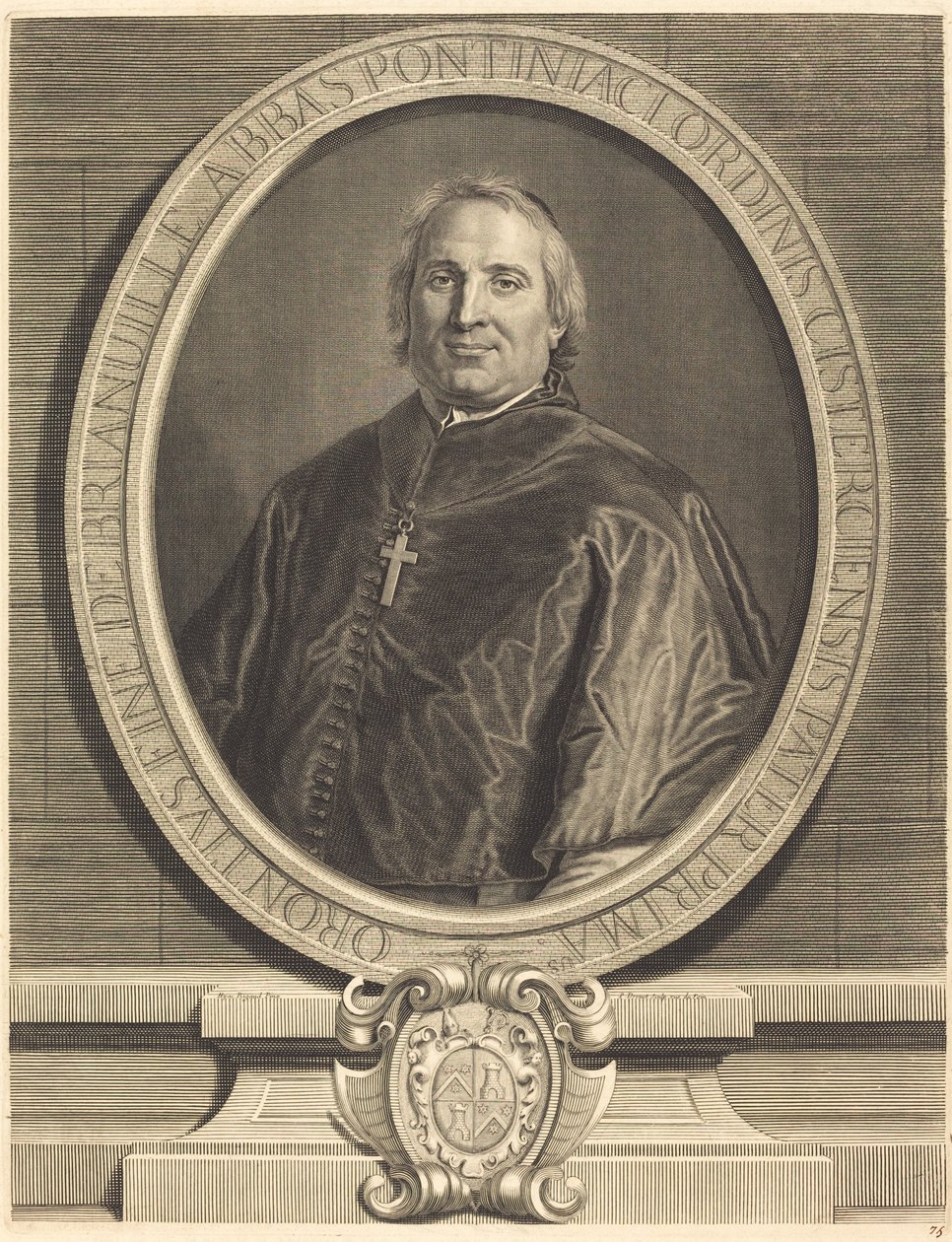 iyi de Brianville by Pierre Drevet after Hyacinthe Rigaud