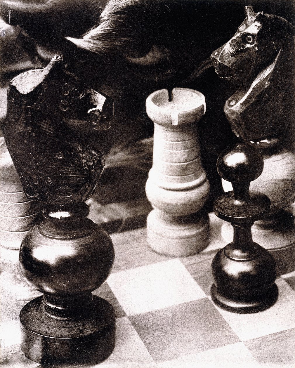 Satranç Oyunundan Sonra, 1930 dolayları (yağlı baskı) by Pierre Dubreuil