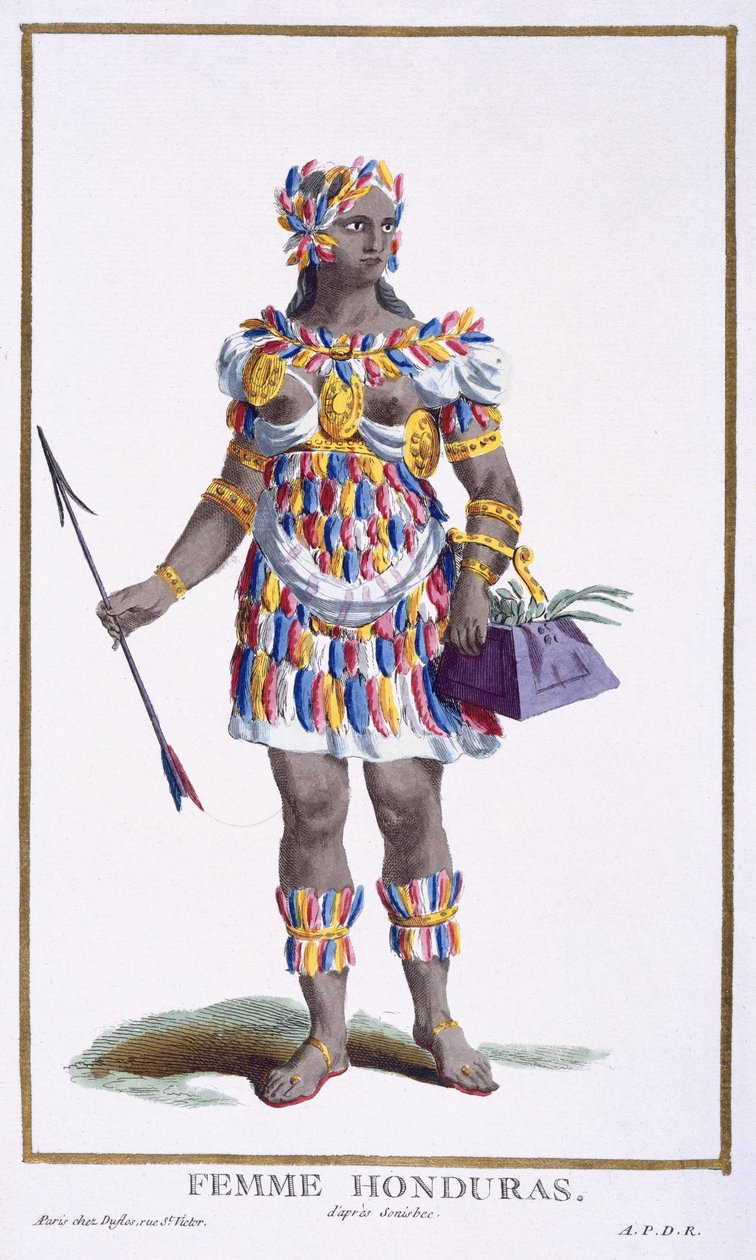 Honduraslı Bir Kadın, 1780 by Pierre Duflos