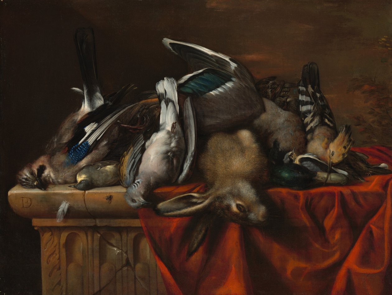 Av Ganimetleri ile Natürmort by Pierre Dupuis
