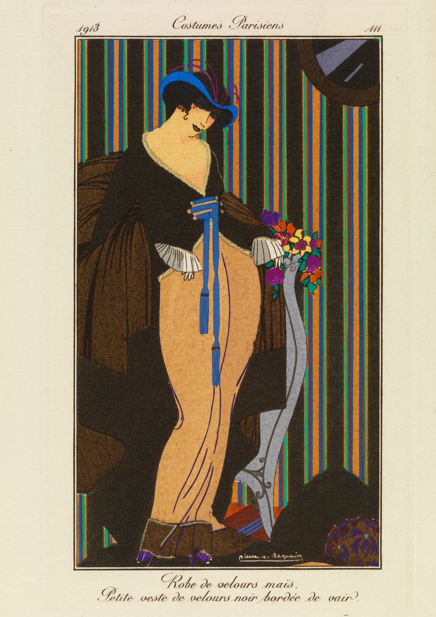 'Paris Kostümleri'nden Plaka 111 by Pierre E. Legrain