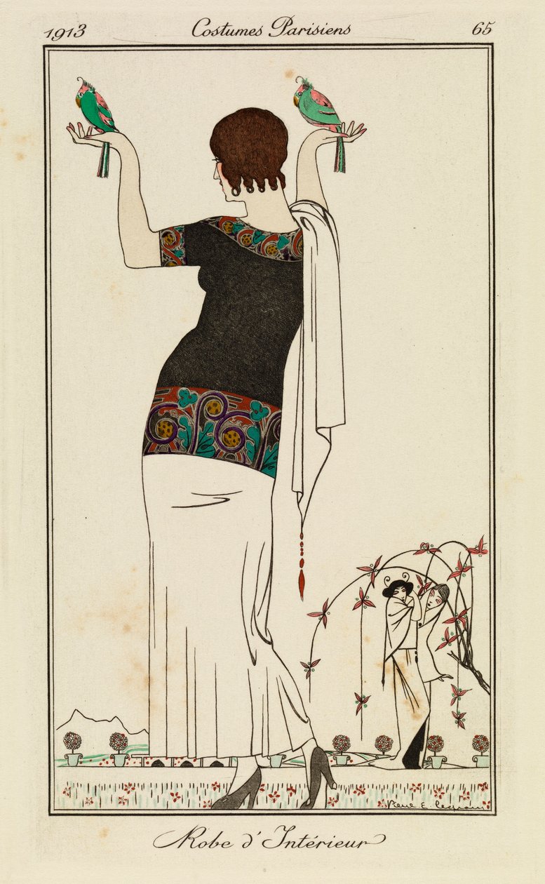 'Paris Kostümleri'nden Plaka by Pierre E. Legrain