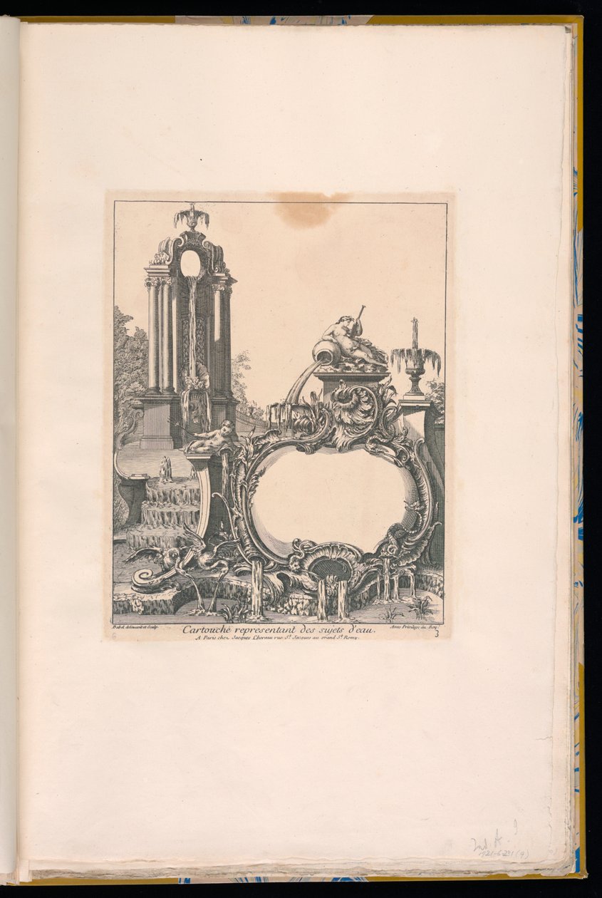 Fıskiyelerle Çevrili Kartuş by Pierre Edme Babel
