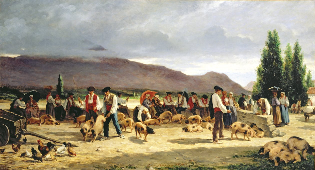 Domuz Pazarı, 1875 by Pierre Edmond Alexandre Hedouin
