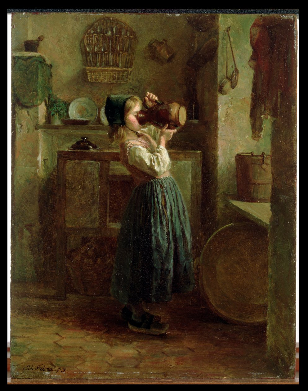 Kendine Yardım Etmek, 1859 by Pierre Edouard Frere