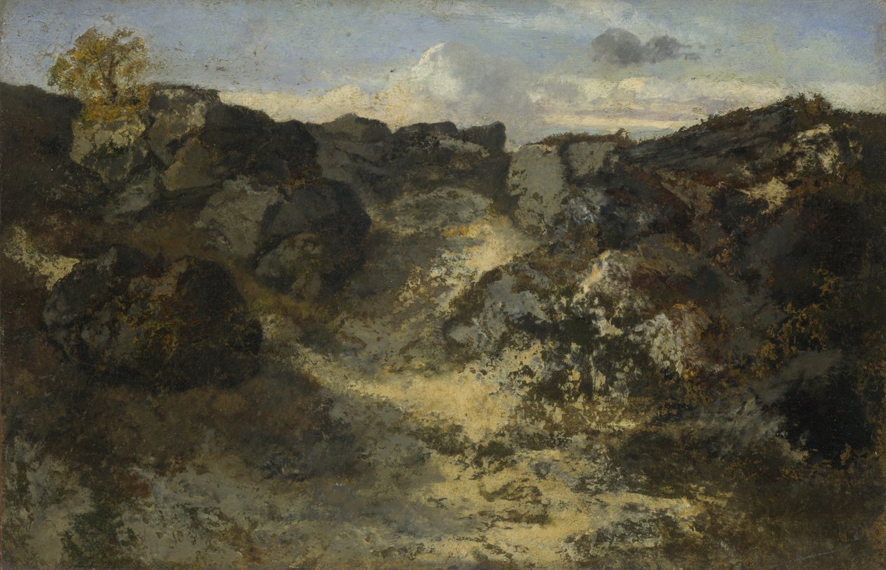 Kayalık Manzara, c. 1840 by Pierre Etienne Theodore Rousseau