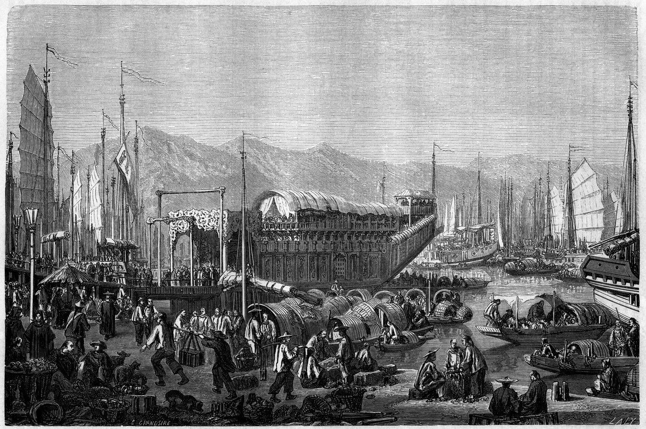 Boat des Fleurs, 1860 yılında Çin