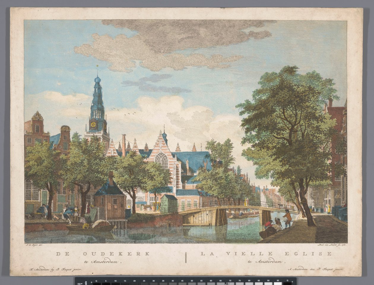 Amsterdam'daki Oude Kerk'in görünümü Amsterdam'daki Oudekerk (nesne üzerindeki başlık) by Pierre Fouquet