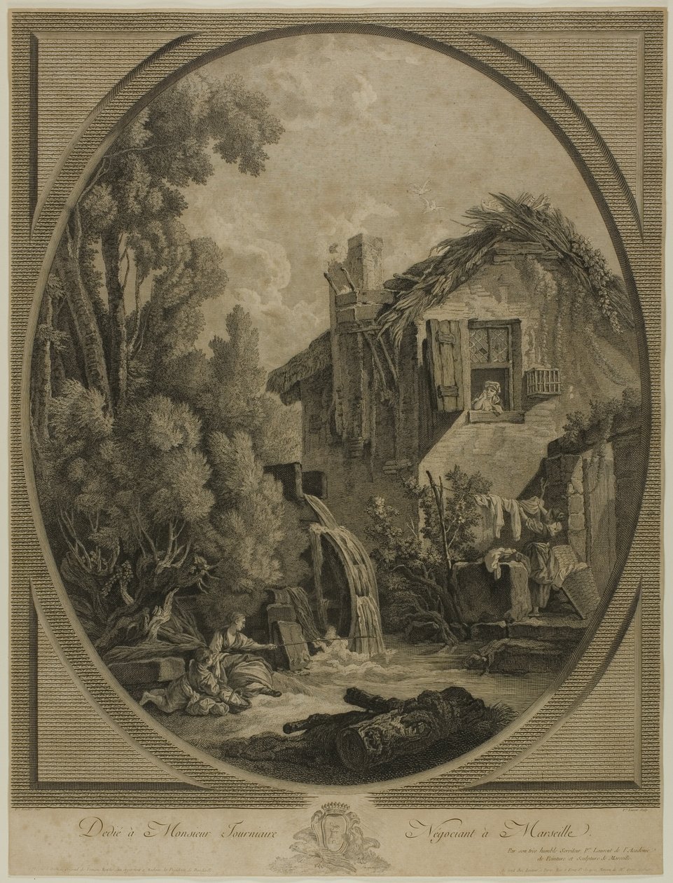 yel değirmeni, manzara by Pierre Francois Laurent