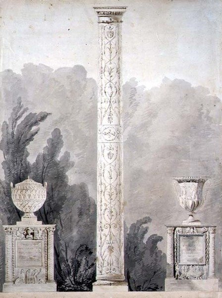 Neo-Klasik anıtlar için tasarımlar by Pierre Francois Leonard Fontaine