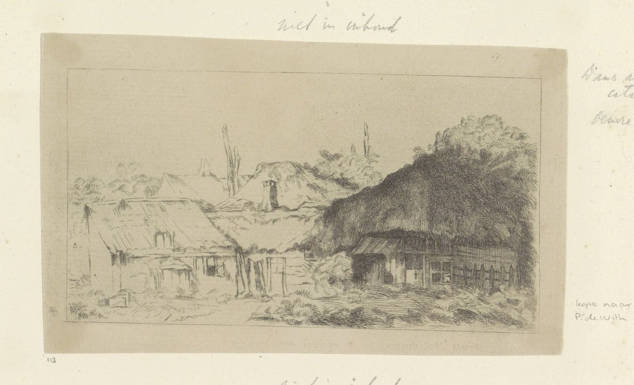 Börderij Seksen beş orijinal baskının toplanması (seri başlığı) by Pierre François Basan (workshop of)