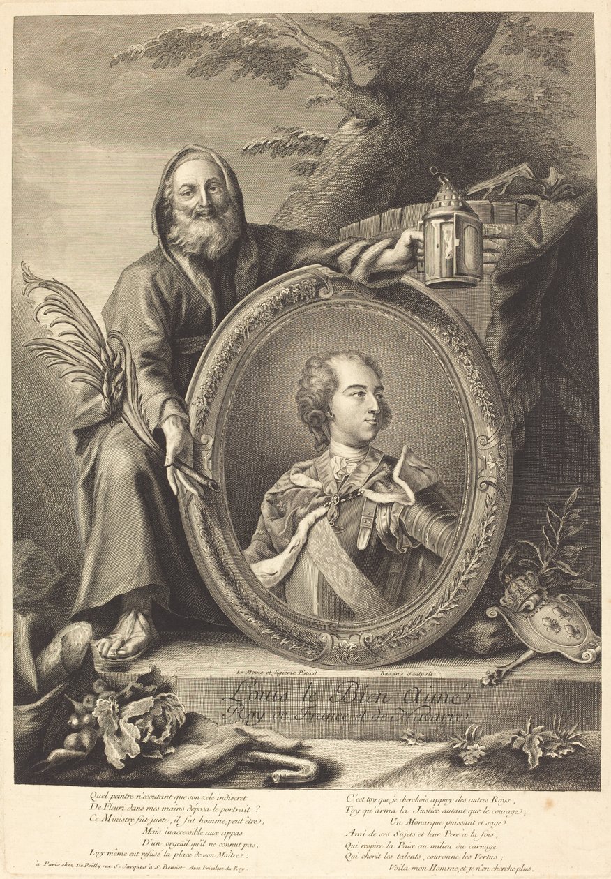 Çok Sevilen Louis by Pierre François Basan after Jean Baptiste Lemoyne II