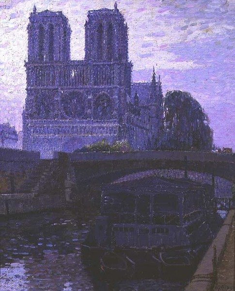 Notre Dame, Paris (tuval üzerine yağlı boya) by Pierre Gaston Rigaud