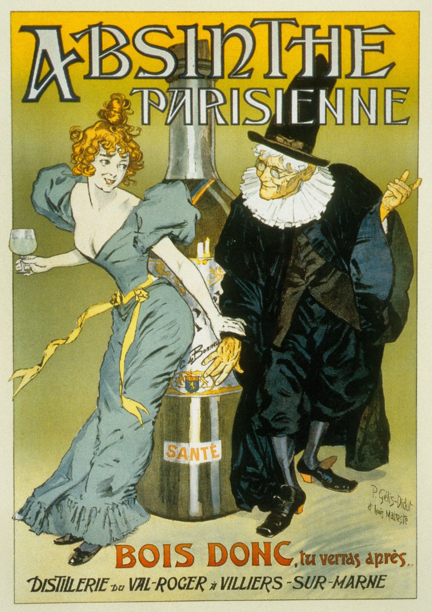 Pierre Henri Gelis-Didot ve Louis Malteste tarafından "Absinthe parisienne" c. 1900 (afiş) by Pierre Gelis-Didot