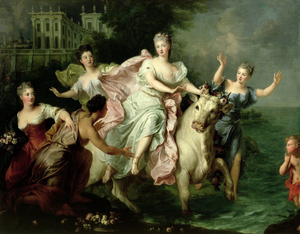 Jüpiter Tarafından Taşınan Europa Boğaya Dönüştürüldü, c.1700 by Pierre Gobert