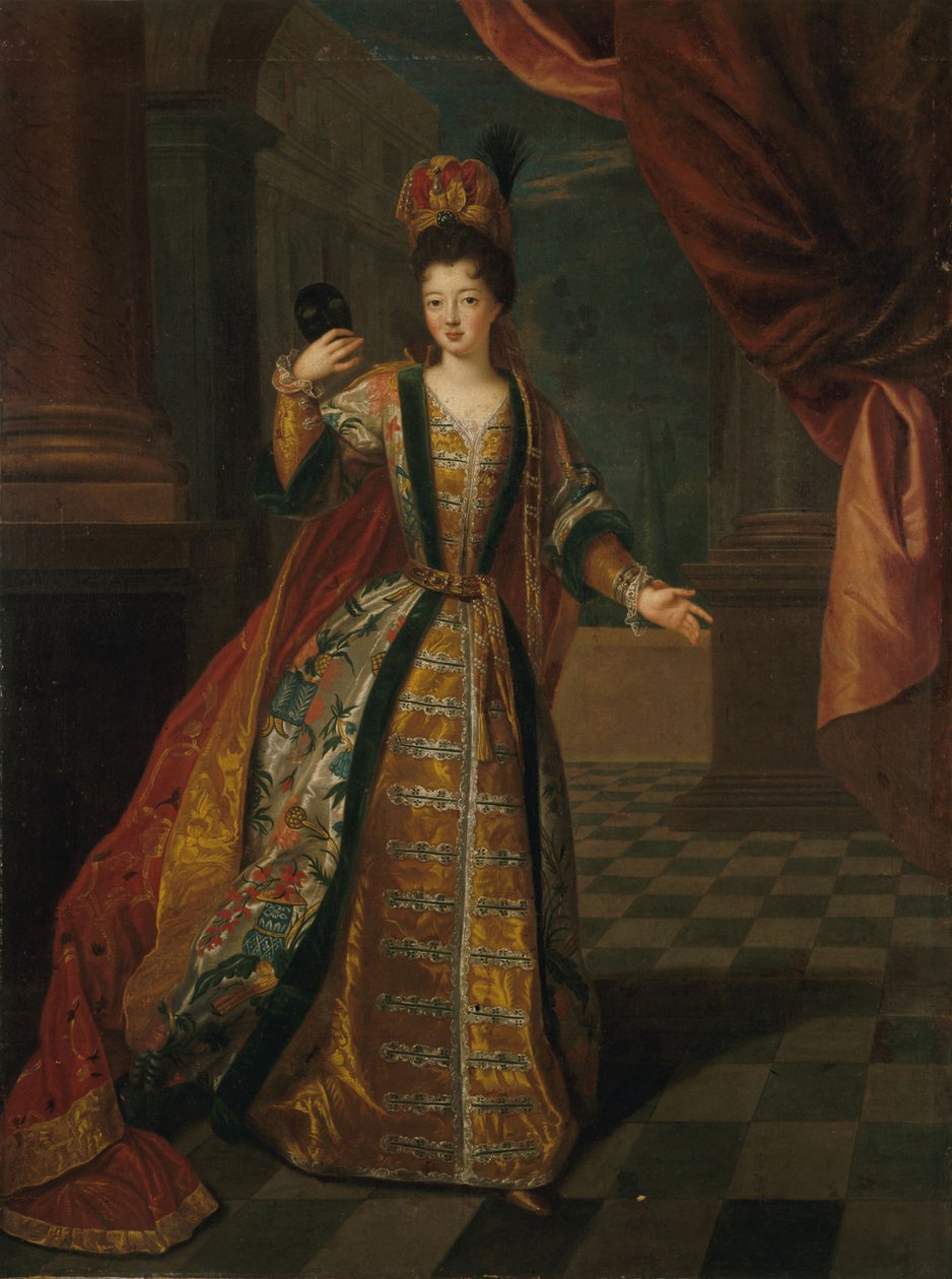 Louise Françoise de Bourbon 1673-1743, Matmazel de Nantes, yaklaşık 1690. by Pierre Gobert