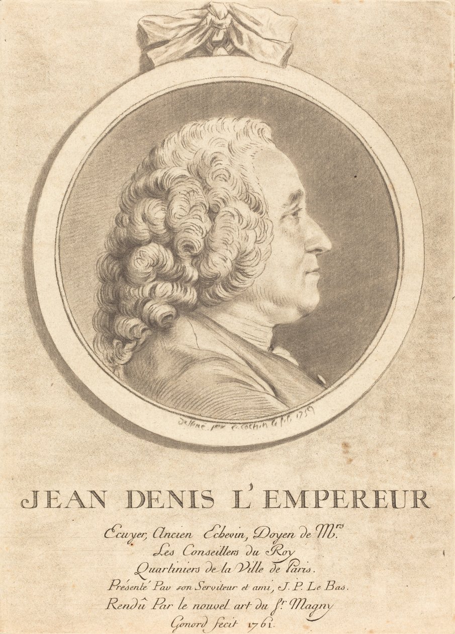 John Denis İmparator by Pierre Gonord after Charles Nicolas Cochin II