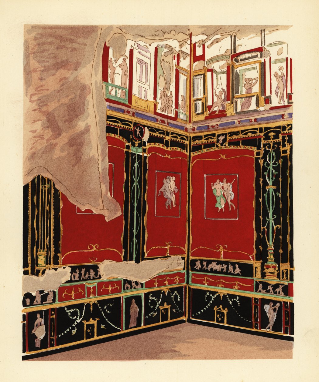 Exedra, Pompeii, Vettii Evi