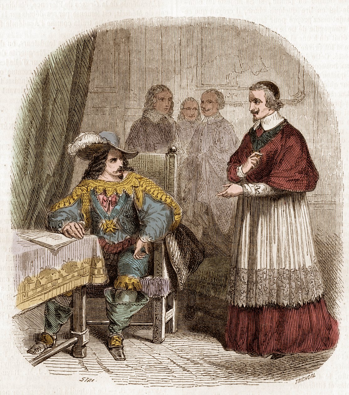 Fransız kralı Louis XIII ve Richelieu