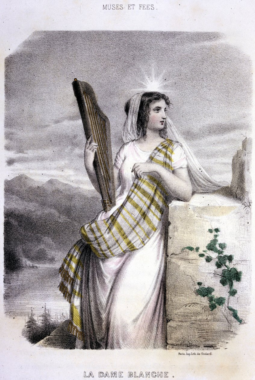 Beyaz Hanım - “Mitolojik Kadınlar”da, Mery ve Foelix tarafından, hasta. Yazan: G. Staal, ed. Gouet tarafından by Pierre Gustave Eugene Staal