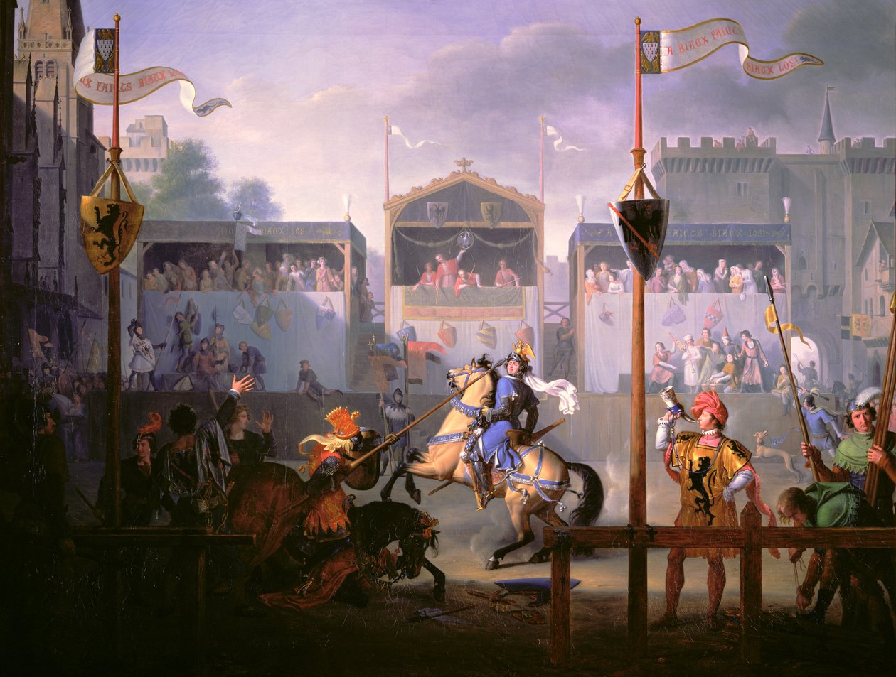 Ondördüncü Yüzyılda Bir Turnuva Sahnesi, 1812 (ayrıntılı bilgi için bkz. 89703) by Pierre Henri Revoil