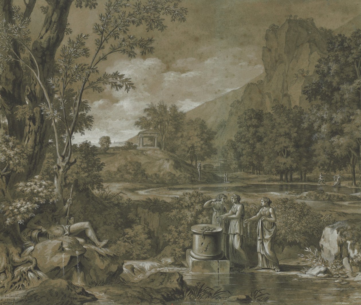 Klasik Manzara, 1779. by Pierre Henri de Valenciennes