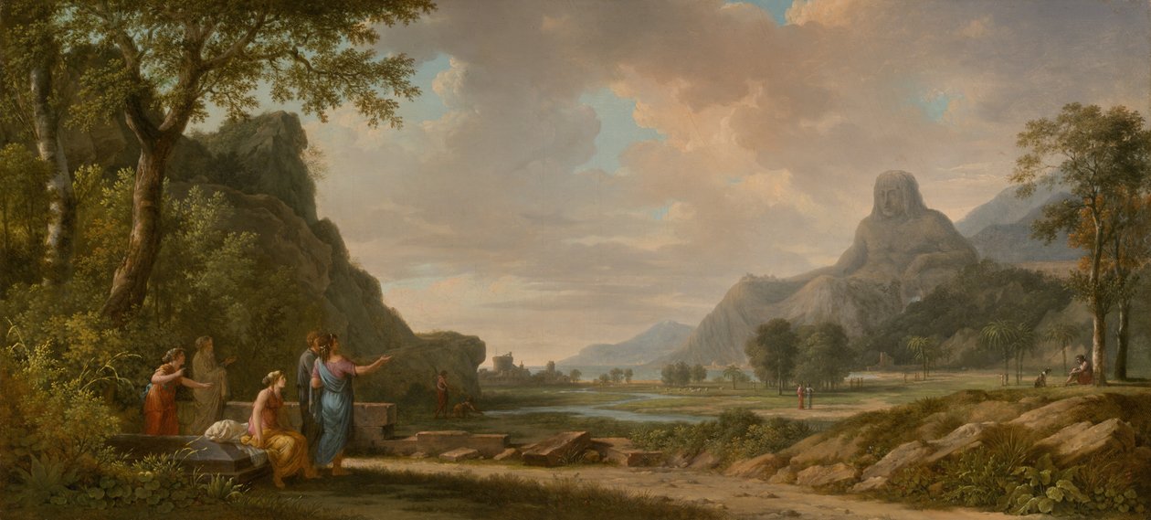 Athos Dağı, Büyük İskender Anıtı Olarak Oyulmuş by Pierre Henri de Valenciennes