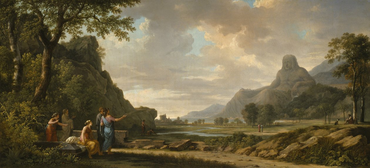Athos Dağı, Büyük İskender Anıtı Olarak Oyulmuş, 1796 by Pierre Henri de Valenciennes