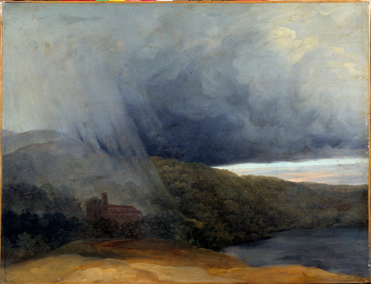 Göl kenarında fırtına. Pierre-Henri De Valenciennes (1750-1819) by Pierre Henri de Valenciennes