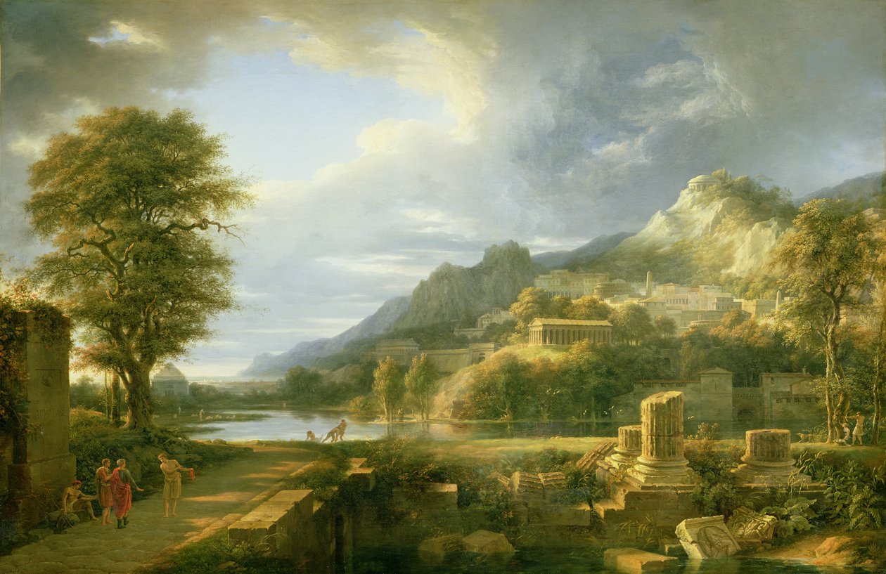 Agrigentum Antik Kenti, 1787 by Pierre Henri de Valenciennes
