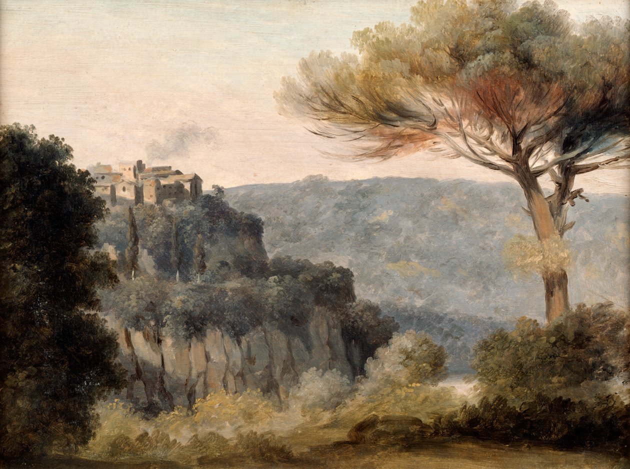 Nemi köyü, 18. yüzyılın sonları 19. yüzyıl by Pierre Henri de Valenciennes