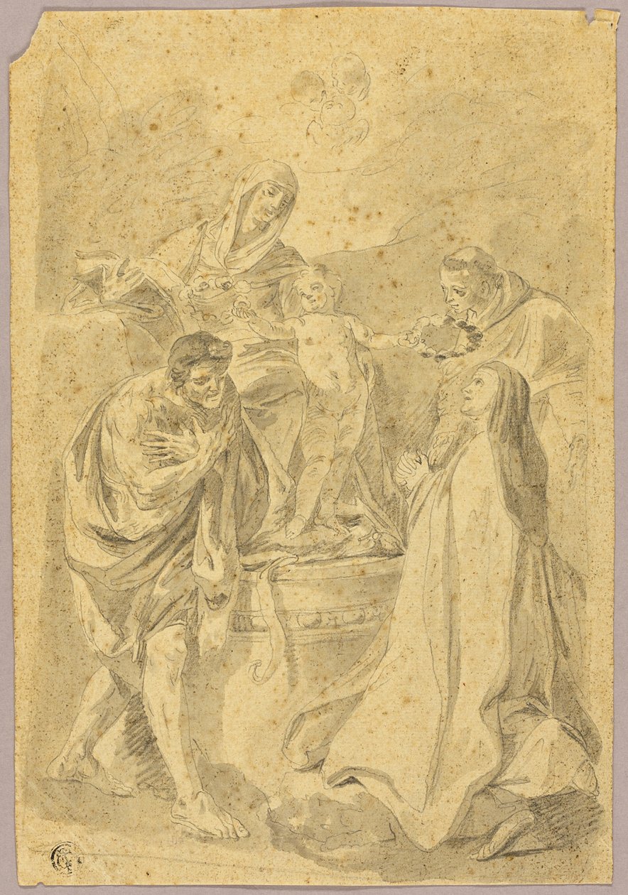 Madonna ve Üç Azizli Çocuk by Pierre Hubert Subleyras